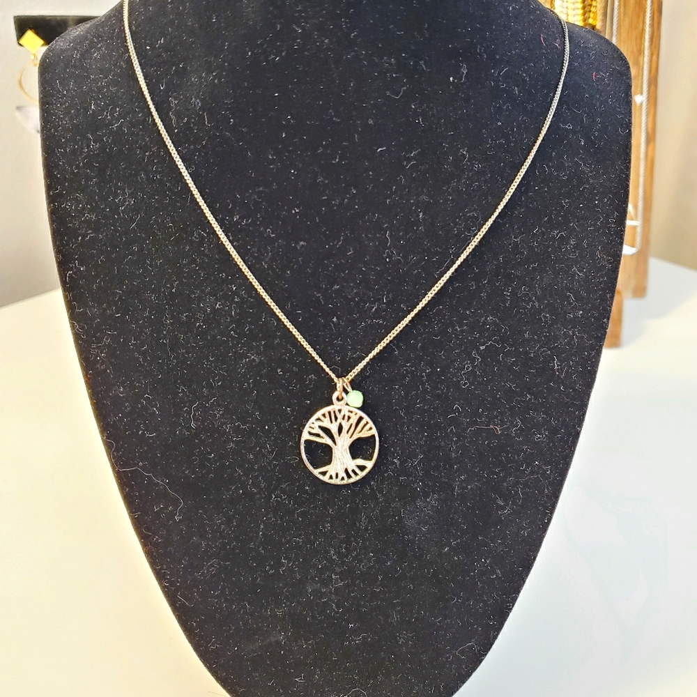 Vintage Family Tree Chain Necklace